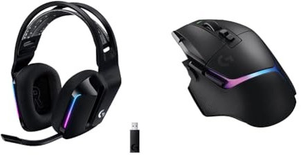 Logitech G733 LIGHTSPEED Wireless Gaming Headset with suspension headband & 02 X PLUS LIGHTSPEED Wireless RGB Gaming Mouse