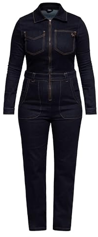 Queen Kerosin Damen Overall Denim 50S Vintage Retro Ladies Workwear