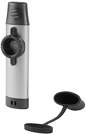 Naroote Kazoo, Strumento Musicale Kazoo Squisito Leggero Colore Brillante Facile da Suonare per l'accompagnamento (Silver)