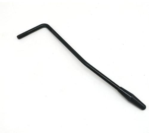 LannuMet 6mm Thread Tremolo Arm Replacement, Guitar Tremolo Single Whammy Bar for Squier Stratocaster Electric Guitar Tremolo System, Black