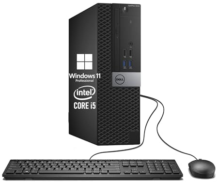 Dell Optiplex 3040 SFF - Ordenador de sobremesa (Intel Core i5-6500, 8 GB de RAM, disco duro de 500 GB, WiFi, Bluetooth, teclado QWERTY de EE.UU., Windows 11 Pro (reacondicionado)