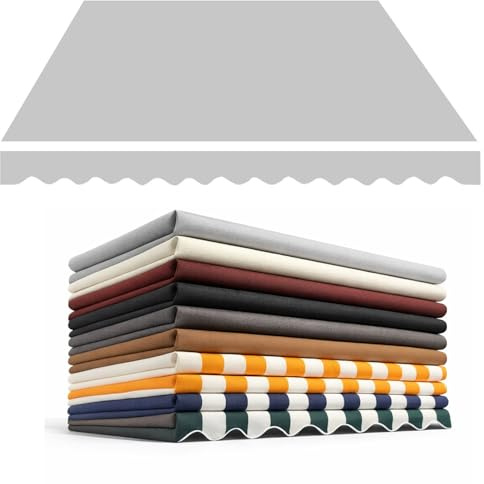 Tessuto di Ricambio per Tende da Sole Impermeabile Telo di Ricambio per Tende da Sole Retrattile 200/250/300/360/400/500 cm Tessuto di Ricambio Resistente ai Raggi UV
