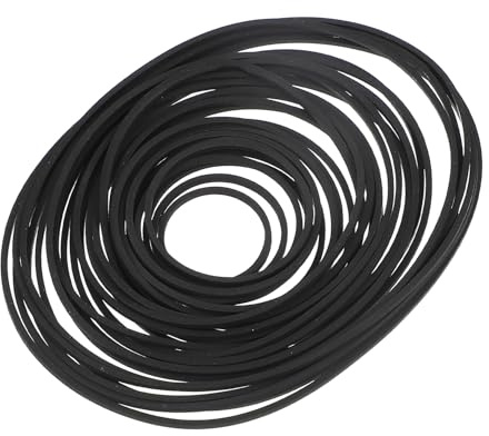 ULTECHNOVO Correa de Goma Negra para Grabadora de Casete y DVD, Resistencia al Desgaste, Paquete de 30 Piezas para Reparación y Mantenimiento