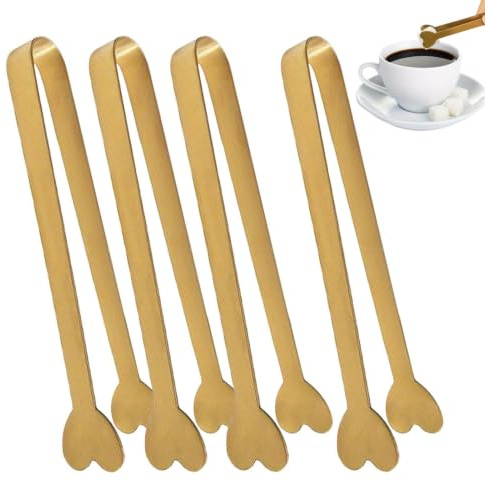 Rostfritt stål mat tong, rostfritt stål stång Non Stick Sugar Cubes Tongs