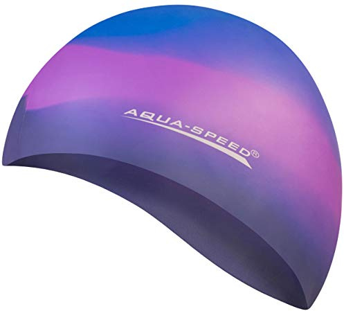 Aqua Speed Bunt Set - Gorro de baño + Pequeño Toalla de Microfibra | Gorra de natación | Unisexo | 23. Colorido / 71