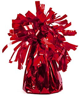 Paquete de 4 pesos para globos de helio, color rojo, 130 g