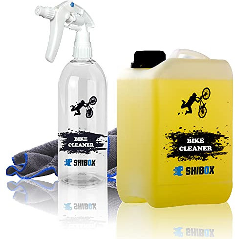 Shibox Fahrradreiniger - 3 Liter I extra ergiebiger Bike Cleaner - Zweiradreiniger I Ideal für die komplette Fahrrad Reinigung und Fahrradpflege | Premium Fahrrad Putzmittel
