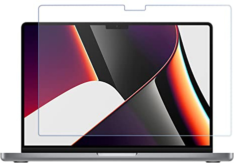 ProCase 9H Glas für MacBook Pro 16 M2 2023 / M1 Pro / M1 Max 2021, Displayschutz Folie Schutzglas Bildschirm Schutzfolie Screen Protector, Tempered Glass Display Schutz für Mac Pro 16 A2780 A2485
