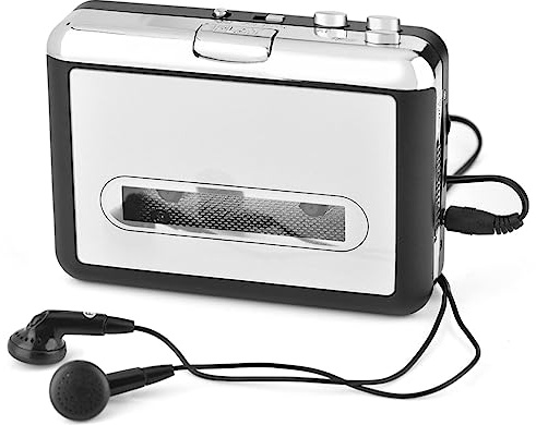 Kassettband Till CD-omvandlare Via USB, USB-kassettband Till MP3 PC-konverterare, med Hörlurar, Konvertera för MP3-spelare eller Bränna Till CD