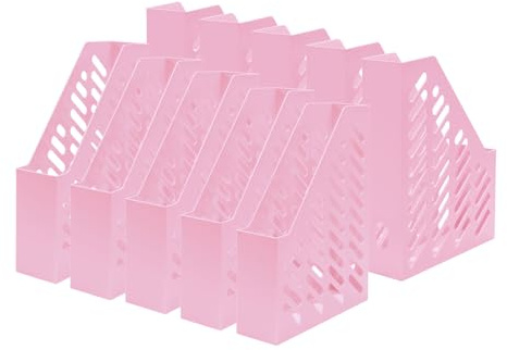 Porte-revues HAN KLASSIK – 1 pièce, porte-revues moderne au design tendance. Fonctionnel, de haute qualité et élégant, jusqu'au format DIN A4/C4, rose pastel, 1601-886