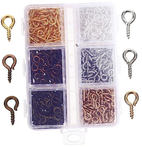 ULTECHNOVO Alfileres De De Tornillo Pequeños 1 Caja Para Manualidades y Joyería Diy