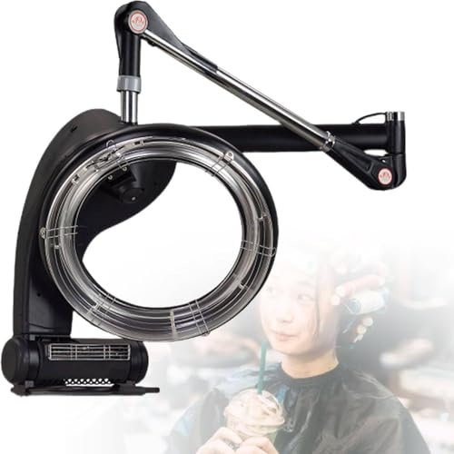 Asciugacapelli Professionale, Vaporizzatore Capelli A Infrarossi Parete/Appoggio, Piastra Riscaldante Processori Colore Per Parrucchieri Con Timer E Temperatura Regolabili,Hanging