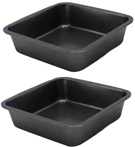 HOPEYMY26 2 Pezzi Teglie Forno Pirofila da Forno Placca Teglia Acciaio Inox Lasagnera sa Sano e Facile da Pulire, Ottimo per Torte, Brownies, Muffin e Altro Ancora