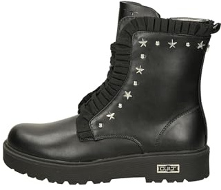 Cult Young Stivaletti Donna, Nero con Stelle, Suola Sintetica, Altezza Tacco 3.5 cm, Plateau 2 cm (nero, regular, Sistema Taglie Calzature EU, Adulto, Numero, Media, 37)
