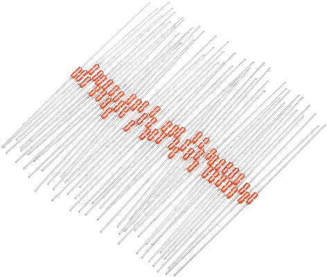sourcing map 50 Stk. NTC Thermistoren Widerstände MF58 3950B 10K Ohm Temperatur Sensoren