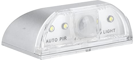 Garosa Lampada a Luce del Buco della Serratura - Sensore di Movimento Automatico a Infrarossi a Batteria - 4 LED per Serratura della Porta del Foro della Chiave - Illuminazione Speciale