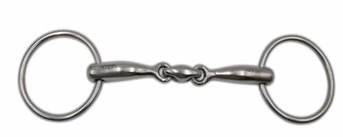 AMKA Wassertrense doppelt gebrochen Edelstahl massiv Stärke 14 mm, Ringe 65 mm