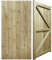 PGS Premier Heavy Duty Thick H-Frame Interlocking Tongue & Groove Pedestrian Garden Gate Pathway [Height: 6ft (180cm|1800mm) x Width: 3ft (90cm|900mm)] Heavy Strong Fully Braced with Half-Lap Joints