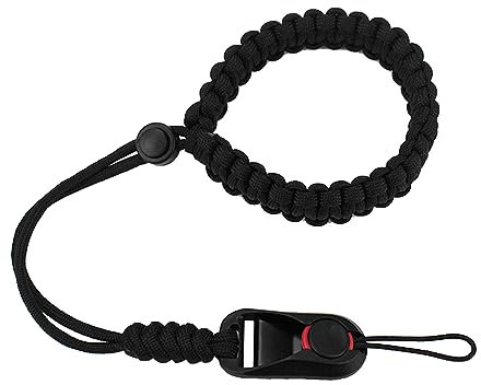 Hayaww Correa De Muñeca Para Cámara Correa De Muñeca Camera Correa De Muñeca DSLR Correa De Mano Para Cámara Correa Camara Mano Muñeca Correa De Muñeca a Mano Cámara para Cámaras DSLR Negro