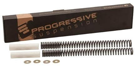 Generico Framfjädring Progressiv Suspension 11-1536 - 41 mm hög hårdhet tunga tunga gafflar fjäderkit för Harley Davidson motorcykel