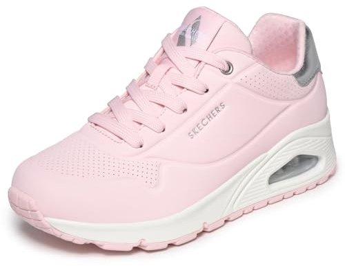 Skechers Damen UNO Golden Air Turnschuhe, Light Pink Durabuck/Mesh Trim, 41 EU