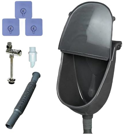 Orinatoio da uomo – WC a parete, impianto sanitario da esterno, installazione compatta con copertura protettiva, design portatile per garage, dormitorio, campeggio, palestra, parco edilizio, uso