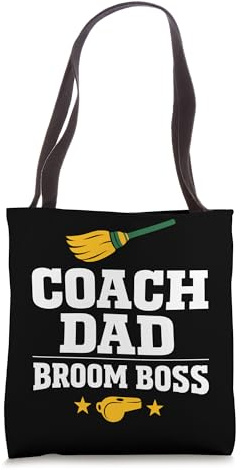 Curling Funny Sweep Hard Broom Cardio Ice Winter Sport Tote Bag