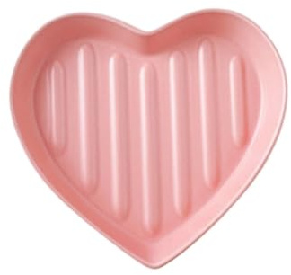 gratängform Hjärtformad keramisk bakform Snack och efterrättstallrik(Pink)