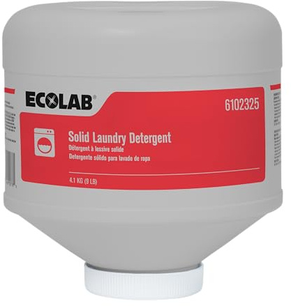 Ecolab Low Temp Laundry Solid Detergent- 9 LB