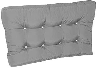 Doppler Sitzkissen für Palettenmöbel – Palettenauflage 120x80x15 cm hellgrau | Weiche Polsterung für Europalette | Komfortable Sitzfläche für Terrasse, Balkon & Garten