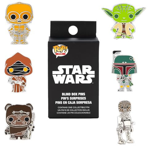 Loungefly - Disney - Star Wars - Blind Enamel Pin Purchase - Star Wars Spille Smaltate - Spilla da Collezione Carina - per gli Zaini & Borse - Idea Regalo - Merchandising Ufficiale - Movies Fans