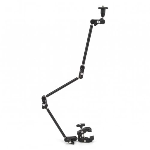 Zunate Justerbar Artikulerande Friktion Magic Arm, Super Clamp Kamerafäste med 1/4 och 3/8 Gänga 360 Graders Rotation Magic Arm Kamerafäste