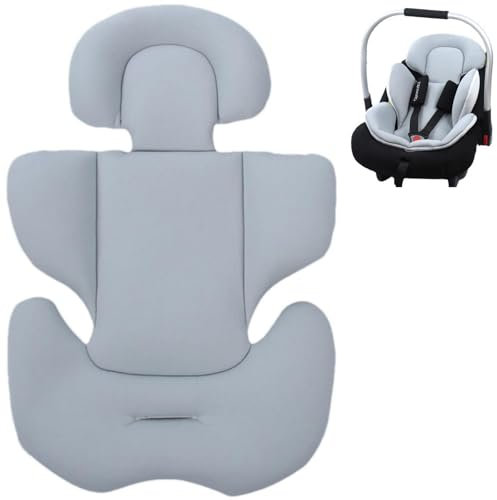 Riduttore sedile per passeggino,ovetto e seggiolini auto,seggiolino per neonato,cuscino poggiatesta,Cuscino Per Carrozzina,Morbido Cuscino Portatile Per Poggiatesta (grigio)