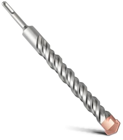MOXPIFY Punta per trapano SDS Plus a doppia elica, trapano a percussione per calcestruzzo, pietra, pietra naturale, 22 x 280 mm