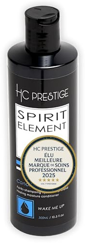 HC Prestige Wake Me Up – Après-Shampoing Hydratant 300ml – Acide Hyaluronique, Immortelle & Macadamia – Cheveux Secs, Bouclés ou Abîmés – Sans Sulfate ni Silicone – Made in France