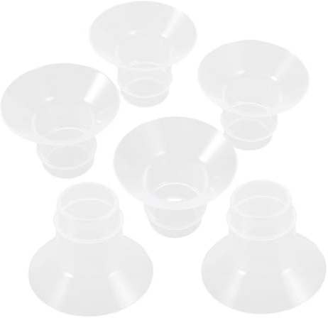 Gatuida Adattatore per Tiralatte in Silicone 6 Pezzi, Inserti per Pompa da Latte per Mamme, Riduttore di Diametro per Tiralatte