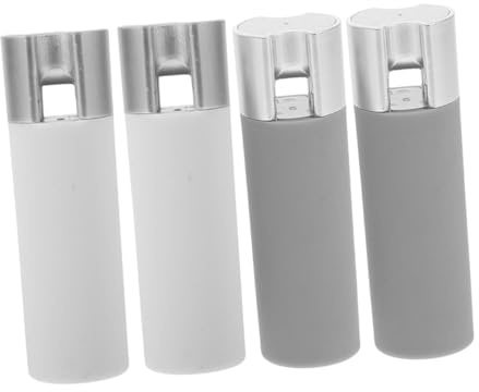 COOPHYA 4 Piezas Pesas para Cortinas con Tirador de Plástico Mate de Gris y Blanco Accesorios para Persianas Verticales con Cordón Blanco Control Fácil para Ventanas Hogar y Oficina