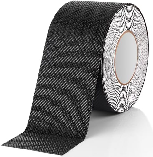 Rusoz Rubber Grip Tape, Ultra-Thin Strong Adhesive Anti-Slip Grip Tape 5mm x 5m, Prevent Hand Slipping, Improve Grip & Control for Tools, Gadgets, DIY & More
