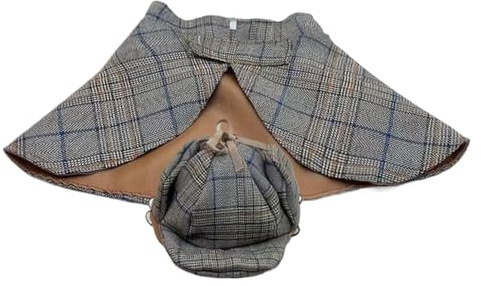 Hundmantel, justerbar husdjur cosplay outfit, hund halloween cape med hatt set | för liten medium stor valp kattunge jul karneval foto rekvisita