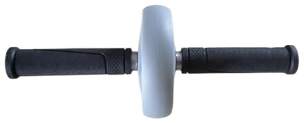 FytStycale Roue Abdominale Rouleau Abdominaux Appareil Musculation Gainage Roue Fitness Monoroue Compacte Poignée Texturée Acier Caoutchouc Adaptée à, Roulette Abdominale À Roue Unique De 5 Pouces