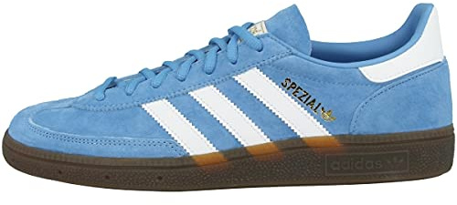 adidas Men's Handball Spzl Gymnastics Shoes, Blue Light Blue Ftwr White Gum5 Light Blue Ftwr White Gum5, 7 UK