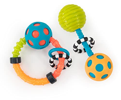 Sassy My First Bend & Flex Rattle Set - 2 Piece - for Ages 0+ Months