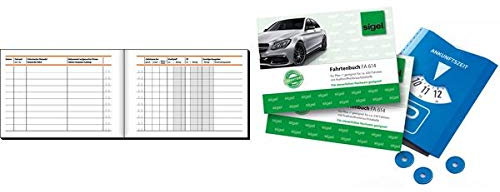 sigel Formularbuch ´Fahrtenbuch Pkw und Lkw´, A5, 32 Blatt, Sie erhalten 1 Stück á 32 Blatt