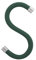 Peppermint Products Loop Hook | Textil-S-KLEIDERHAKEN aus Seil | 5er Set (Grün)