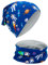 HECKBO Astronaut Beanie & Loop Schal Set - Wendemütze für Kinder, 2-8 Jahre, 95% Baumwolle - Wintermütze Kinder