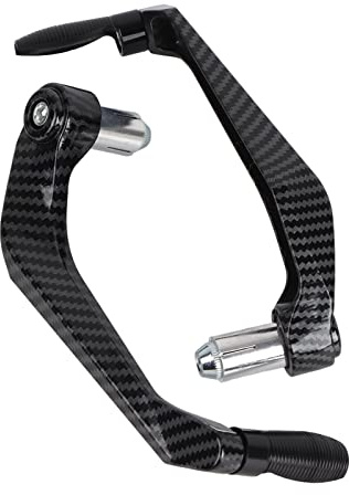 7 / 8in 22mm Protectores de manillar de motocicleta Aleación de aluminio universal Protector de freno de manillar de motocicleta Protector de palanca de embrague de freno Azul para motocicleta (Negro)