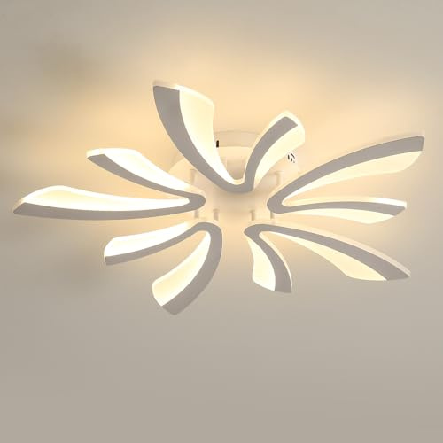 Comely Lámpara de Techo LED 50 W – Luz Cálida 3000 K – Diseño Moderno Acrílico 52 cm / 9 cm – Ideal para Salón, Dormitorio y Cocina