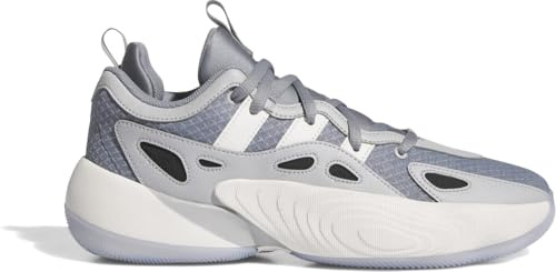 adidas Mixte TRAE Unlimited Chaussures de Basket-Ball, Grey Three/Grey Two/Cloud White, 47 1/3 EU