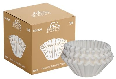 Salvatore Bianco 110/330 Large Commercial Coffee Filter Papers (500)