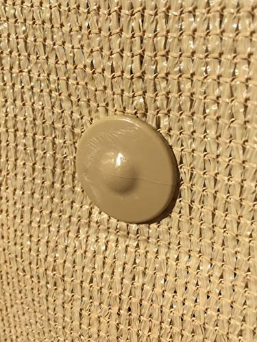 edenvista Fixation brise vue GRIPNET traités anti-UV pour panneaux grillagés (diamètre tige 5mm) X30 (Sable)